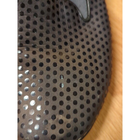 Dansko Olivia Leather Flats Womens 39 Gray Black Confetti Polka Dot Slipper - Picture 3 of 12